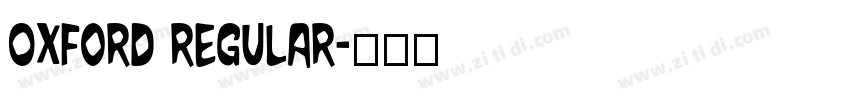 OXford regular字体转换